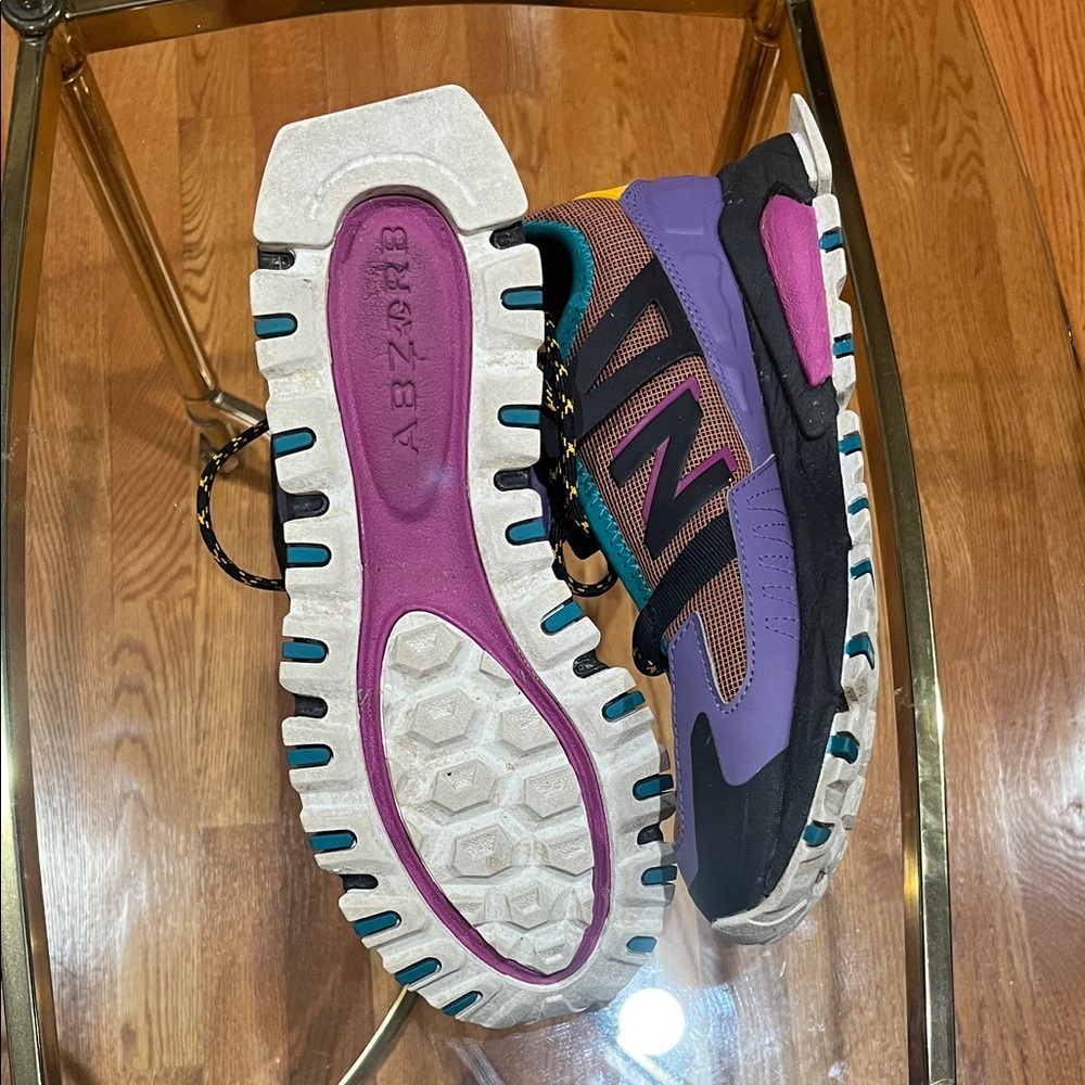 New Balance Purple and Black Trail Sneakers - Picture 4 of 5